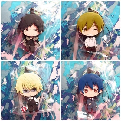 Durarara!! x2 - picktam rubber strap - celty / kida / mikado / shinra / shizuo / aoba / anri / izaya