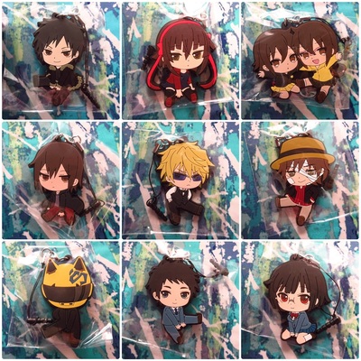 Durarara!! x2 - petanko rubber strap - anri / shizuo / shinra / ruri / mairu & kururi / celty / chikage / mikado / kasuka