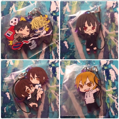 Durarara!! x2 - rubber strap - anri / shizuo & izaya / mairu & kururi / celty / mikado / kida / aoba -