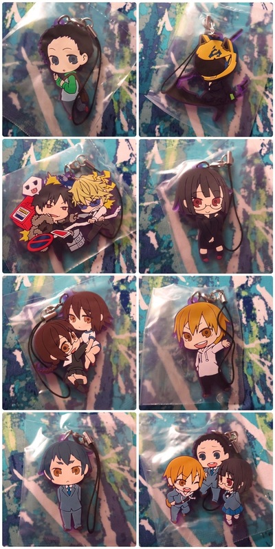 Durarara!! x2 - Rubber Strap - Anri / Shizuo & Izaya / Mairu & Kururi / Celty / Mikado / Kida / Aoba -