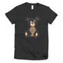 Leopard Recession Bear Short Sleeve Women's T-shirt-1