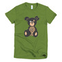 Leopard Recession Bear Short Sleeve Women's T-shirt-2