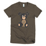 Leopard Recession Bear Short Sleeve Women's T-shirt-4