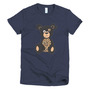 Leopard Recession Bear Short Sleeve Women's T-shirt-1