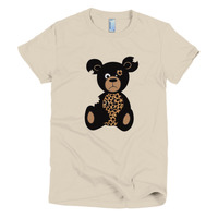 Leopard Recession Bear Short Sleeve Women's T-shirt - Thumbnail 8