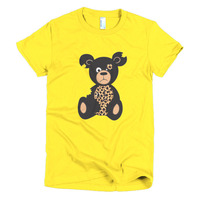 Leopard Recession Bear Short Sleeve Women's T-shirt - Thumbnail 11