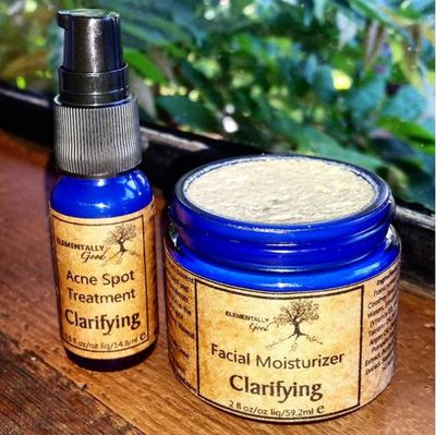 Clarifying Acne Fighting Facial Moisturizer and Spot Treatment