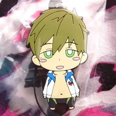 Free! iwatobi swim club - anime - rubber mascot strap - nanase haruka / tachibana makoto - 