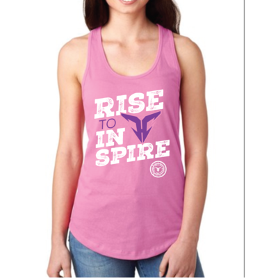 Rise to inspire ladies pink tanks - Thumbnail 5