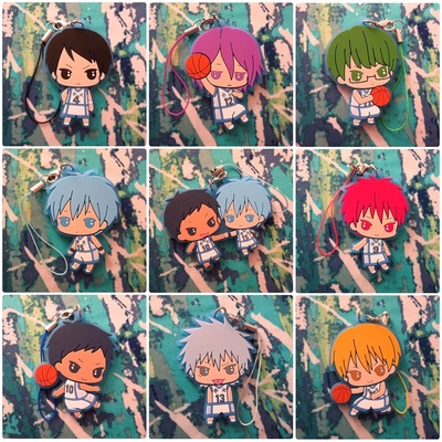 Kuroko no Basuke - Rubber Strap Ex - Kise Ryouta / Kuroko Tetsuya / Aomine Daiki / Akashi Seijuurou / Murasakibara / Midorima / Nijimura / Haizaki - 