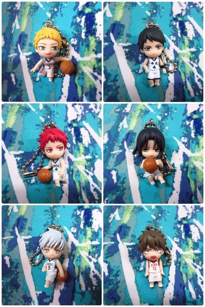 Kuroko no Basuke - 6Q Keychain - Nijimura Shuuzou / Akashi Seijuurou / Furihata Kouki / Hayama Kotarou / Mibuchi Reo / Mayuzumi Chihiro - 