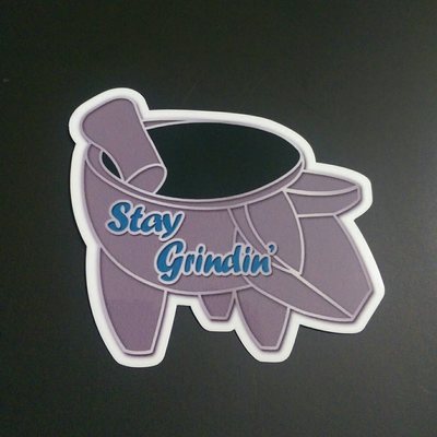 Stay grindin' sticker