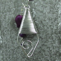 Purple elephant necklace - Thumbnail 2