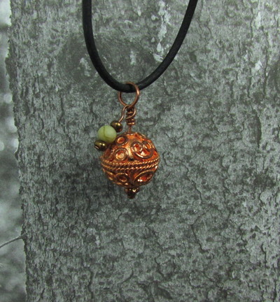 Copper Ball Neckalce