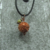 Copper Ball Neckalce - Thumbnail 2