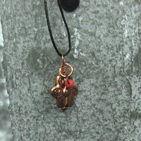 Copper Flower Neckalce - Thumbnail 4