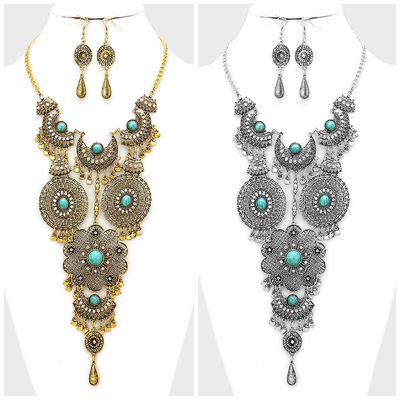 Casablanca tribal necklace set