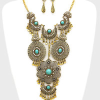Casablanca Tribal Necklace Set - Thumbnail 2