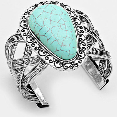 Cairo turquoise cuff - Thumbnail 2