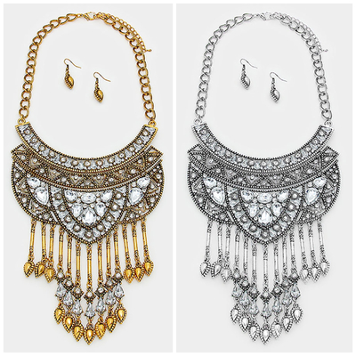 Monaco bib necklace set