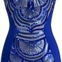 Blue Sequin Evening Dress-3