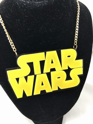 Star Wars Acrylic Laser Cut Necklace - Lavender Latte Life - Geeky Jewellery