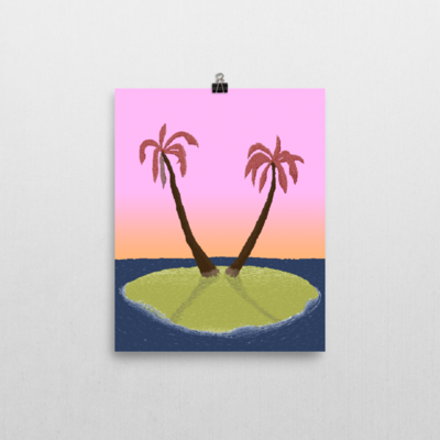 'palm trees' poster