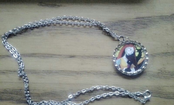 Nightmare Before Christmas Sally Bottle Cap Necklace