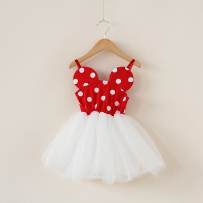 Red polka-dot minnie dress