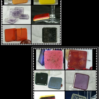 Vase decor, party favor, table confetti - 12 square shades