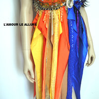 Galaxy Sun and Moon Baby Doll Rave Bra Dance Halloween Costume Dress - Thumbnail 3