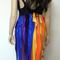 Galaxy Sun and Moon Baby Doll Rave Bra Dance Halloween Costume Dress - Thumbnail 4