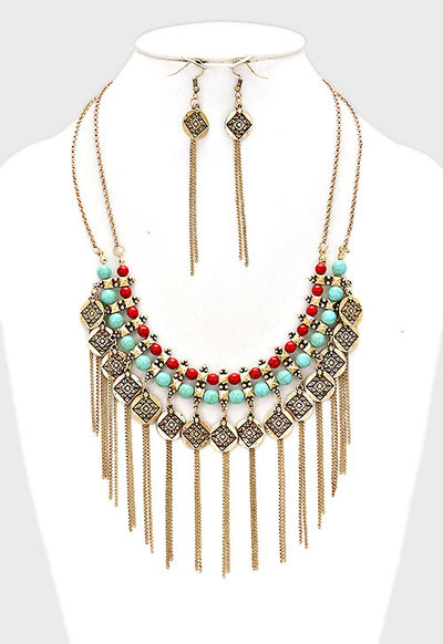 Dubai Bib Necklace Set