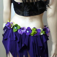 Dark Fairy  2 Costume Cosplay Dance Rave Bra Halloween Burlesque Show Girl - Thumbnail 4