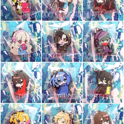 Mekaku city actors - rubber strap / can badge - ene / momo / kido / kanoha / kano / seto / marry / shintarou / ayano / hibiya / azami - 