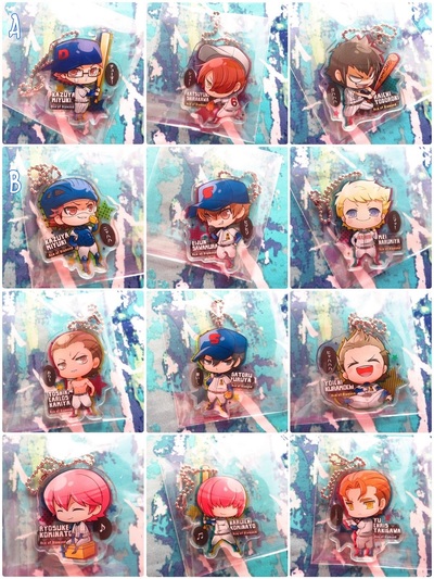Ace of Diamond - Chibi Acrylic Keychain - Kominato Haruichi / Ryosuke / Furuya Satoru / Sawamura Eijum / Sanada Shunpei / Miyuki Kazuya / Narumiya - 
