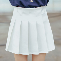 Sweet candy colors student pleated skirt - Thumbnail 2