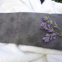 Soothing Lavender Flax seed eye pillow in Pewter Gray - Thumbnail 1