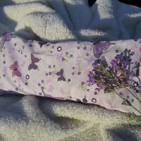 Soothing Lavender Flax seed eye pillow in Lavender Butterflys - Thumbnail 2