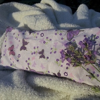 Soothing Lavender Flax seed eye pillow in Lavender Butterflys - Thumbnail 3