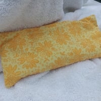 Lavender Flaxseed Eye Pillow in daffodil yellow - Thumbnail 1