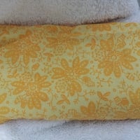Lavender Flaxseed Eye Pillow in daffodil yellow - Thumbnail 2