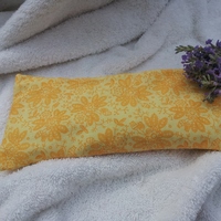 Lavender Flaxseed Eye Pillow in daffodil yellow - Thumbnail 3
