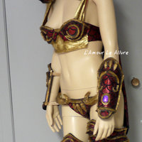 Alexstrasza's Dragon World Of Warcraft Costume Cosplay Dance Costume Rave Bra Rave Wear Halloween Burlesque Show Girl - Thumbnail 1
