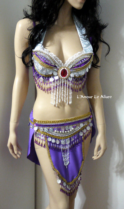 Espeon Bra Cosplay Dance Costume Rave bra Halloween Burlesque Show Girl