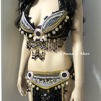 Umbreon Bra Costume Cosplay Dance Rave Bra Halloween Burlesque Show Girl - Thumbnail 1