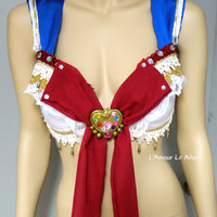 Sailor Moon - Sailormoon Bra Cosplay Dance Costume Rave Bra Halloween - Thumbnail 2