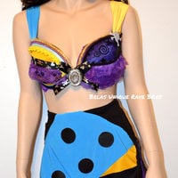 Sally Nightmare Before Christmas Costume Cosplay Dance Rave Bra Halloween Burlesque Show Girl - Thumbnail 1
