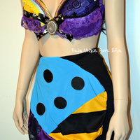 Sally Nightmare Before Christmas Costume Cosplay Dance Rave Bra Halloween Burlesque Show Girl - Thumbnail 2