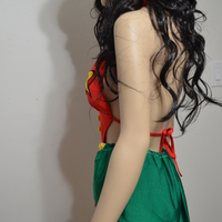 Batman and Robin Monokini Costume Cosplay Dance Costume Rave Bra Rave Wear Halloween Burlesque Show Girl - Thumbnail 4